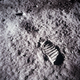 One of the first steps taken on the Moon, this is an image of Buzz Aldrin’s bootprint from the Apollo 11 mission.